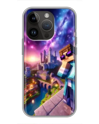 Чохол для iPhone 14 Pro Max з картинкою «Стів та космос» Чохол для iPhone 14 Pro Max з картинкою «Стів та космос»