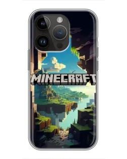 Чохол для iPhone 14 Pro Max з картинкою «Печера Майнкрафт»