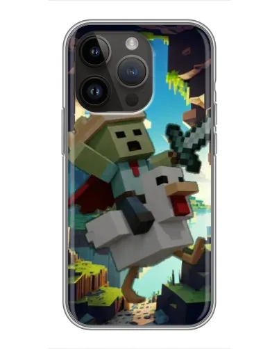 Чохол для iPhone 14 Pro Max з картинкою «Стів та гусь» Чохол для iPhone 14 Pro Max з картинкою «Стів та гусь»