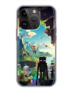 Чохол для iPhone 14 Pro Max з картинкою «Ендермен у лісі»