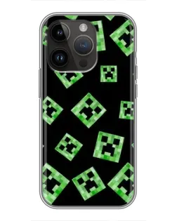 Чохол для iPhone 14 Pro Max з картинкою «Паттерн з кріперами»