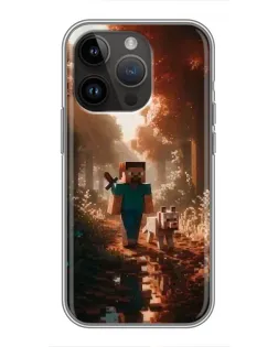 Чохол для iPhone 14 Pro Max з картинкою «Стів у лісі»