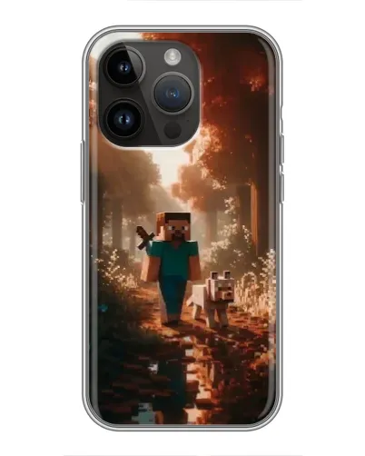 Чохол для iPhone 14 Pro Max з картинкою «Стів у лісі» Чохол для iPhone 14 Pro Max з картинкою «Стів у лісі»