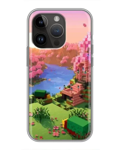 Чохол для iPhone 14 Pro Max з картинкою «Рожеве дерево Minecraft» Чохол для iPhone 14 Pro Max з картинкою «Рожеве дерево Minecraft»