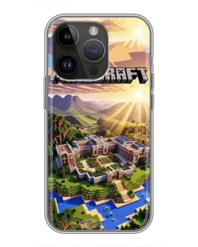 Чохол для iPhone 14 Pro Max з картинкою «Minecraft панорама» Чохол для iPhone 14 Pro Max з картинкою «Minecraft панорама»