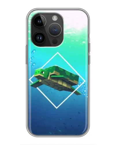 Чохол для iPhone 14 Pro Max з картинкою «Черепаха Minecraft» Чохол для iPhone 14 Pro Max з картинкою «Черепаха Minecraft»