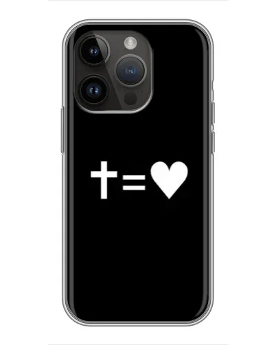 Чехол для iPhone 14 Pro Max с картинкой «Крест и Сердце» Чехол для iPhone 14 Pro Max с картинкой «Крест и Сердце»