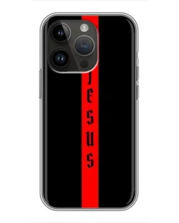 Чехол для iPhone 14 Pro Max с картинкой «Красная линия веры»