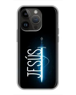Чехол для iPhone 14 Pro Max с картинкой «Меч Духа Jesus»