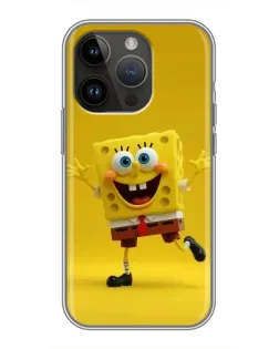 Чохол для iPhone 14 Pro Max з картинкою «Позитивний Губка Боб»
