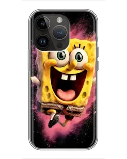 Чохол для iPhone 14 Pro Max з картинкою «Вибуховий Спанч Боб»