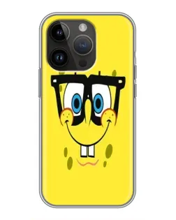 Чохол для iPhone 14 Pro Max з картинкою «Мінімалістичний Спанч Боб»