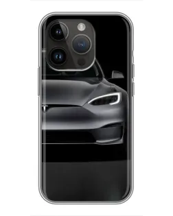 Чохол для iPhone 14 Pro Max з картинкою «Tesla Model S Look» Чохол для iPhone 14 Pro Max з картинкою «Tesla Model S Look»
