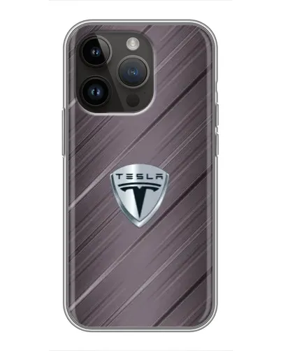 Чохол для iPhone 14 Pro Max з картинкою «Металева текстура Tesla» Чохол для iPhone 14 Pro Max з картинкою «Металева текстура Tesla»