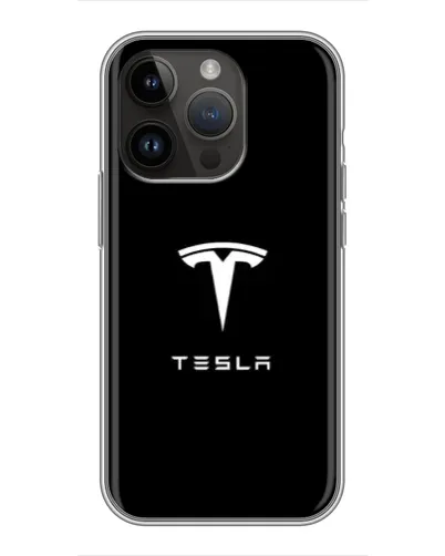 Чохол для iPhone 14 Pro Max з картинкою «Tesla White Logo» Чохол для iPhone 14 Pro Max з картинкою «Tesla White Logo»