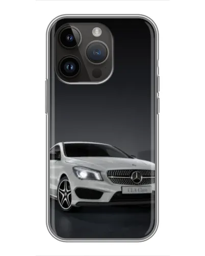 Чохол для iPhone 14 Pro Max з картинкою «Mercedes AMG GT Silver»