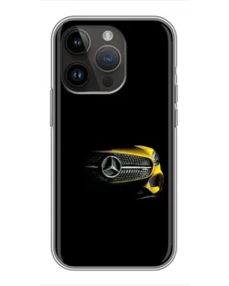 Чохол для iPhone 14 Pro Max з картинкою «Mercedes — ретро стиль»