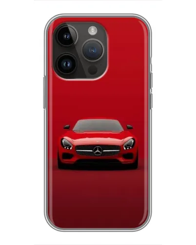Чохол для iPhone 14 Pro Max з картинкою «Червоний Mercedes AMG»