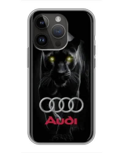 Чехол для iPhone 14 Pro Max с картинкой «Пантера и Audi» Чехол для iPhone 14 Pro Max с картинкой «Пантера и Audi»