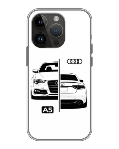 Чехол для iPhone 14 Pro Max с картинкой «Audi — контрастный дизайн» Чехол для iPhone 14 Pro Max с картинкой «Audi — контрастный дизайн»