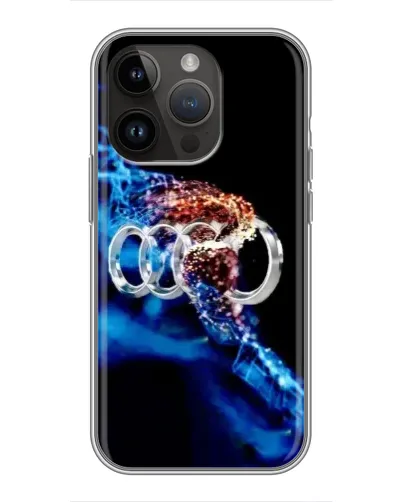 Чехол для iPhone 14 Pro Max с картинкой «Энергия лого Audi» Чехол для iPhone 14 Pro Max с картинкой «Энергия лого Audi»