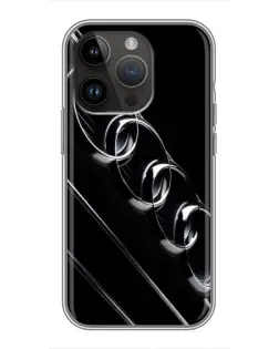 Чехол для iPhone 14 Pro Max с картинкой «Audi — абстрактные кольца»