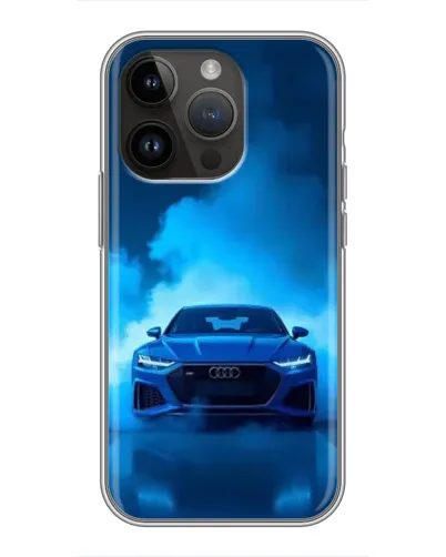 Чехол для iPhone 14 Pro Max с картинкой «Audi — голубая энергия» Чехол для iPhone 14 Pro Max с картинкой «Audi — голубая энергия»