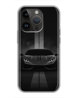 Чохол для iPhone 14 Pro Max з картинкою «Lamborghini симетрія доріг»