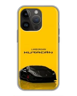 Чохол для iPhone 14 Pro Max з картинкою «Lamborghini Huracan чорний»