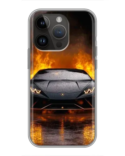 Чохол для iPhone 14 Pro Max з картинкою «Lamborghini у вогні» Чохол для iPhone 14 Pro Max з картинкою «Lamborghini у вогні»