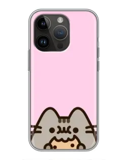 Чохол для iPhone 14 Pro Max з картинкою «Pusheen та печиво» Чохол для iPhone 14 Pro Max з картинкою «Pusheen та печиво»