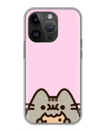 Чохол для iPhone 14 Pro Max з картинкою «Pusheen та печиво» Чохол для iPhone 14 Pro Max з картинкою «Pusheen та печиво»