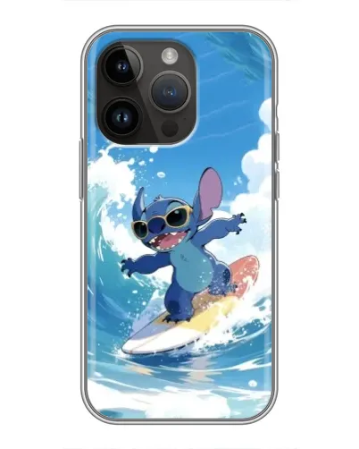 Чохол для iPhone 14 Pro Max з картинкою «Стіч на хвилі» Чохол для iPhone 14 Pro Max з картинкою «Стіч на хвилі»
