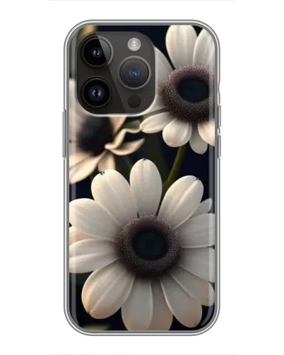 Чохол для iPhone 14 Pro Max з картинкою «Білі маргаритки макро» Чохол для iPhone 14 Pro Max з картинкою «Білі маргаритки макро»