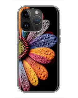 Чохол для iPhone 14 Pro Max з картинкою «Райдужна квітка»