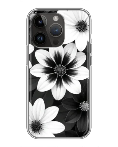 Чохол для iPhone 14 Pro Max з картинкою «Монохромні айстри» Чохол для iPhone 14 Pro Max з картинкою «Монохромні айстри»