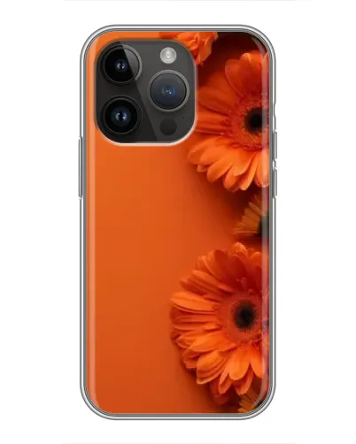 Чохол для iPhone 14 Pro Max з картинкою «Помаранчеві гербери» Чохол для iPhone 14 Pro Max з картинкою «Помаранчеві гербери»
