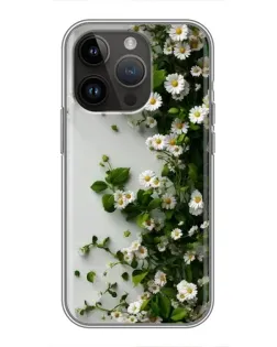 Чохол для iPhone 14 Pro Max з картинкою «Гілка дрібних білих квітів»