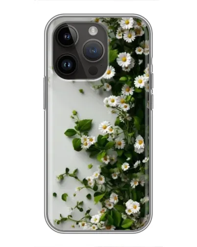 Чохол для iPhone 14 Pro Max з картинкою «Гілка дрібних білих квітів» Чохол для iPhone 14 Pro Max з картинкою «Гілка дрібних білих квітів»