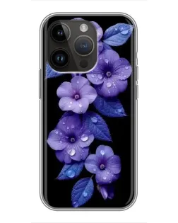 Чохол для iPhone 14 Pro Max з картинкою «Фіолетові квіти з росою» Чохол для iPhone 14 Pro Max з картинкою «Фіолетові квіти з росою»