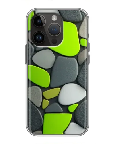 Чохол для iPhone 14 Pro Max з картинкою «Яскрава неонова галька» Чохол для iPhone 14 Pro Max з картинкою «Яскрава неонова галька»