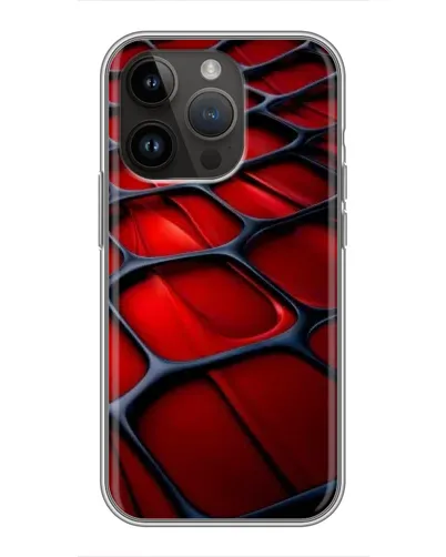 Чохол для iPhone 14 Pro Max з картинкою «Червона глянцева сітка» Чохол для iPhone 14 Pro Max з картинкою «Червона глянцева сітка»