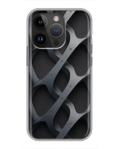 Чохол для iPhone 14 Pro Max з картинкою «Об'ємне сіре плетіння» Чохол для iPhone 14 Pro Max з картинкою «Об'ємне сіре плетіння»