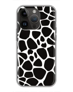 Чохол для iPhone 14 Pro Max з картинкою «Чорно-білий жираф»