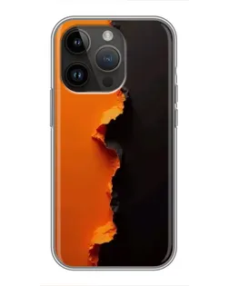 Чохол для iPhone 14 Pro Max з картинкою «Помаранчевий розлом»