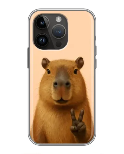 Чохол для iPhone 14 Pro Max з картинкою «Капібара вікторія» Чохол для iPhone 14 Pro Max з картинкою «Капібара вікторія»