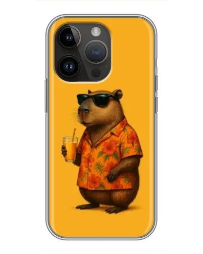 Чохол для iPhone 14 Pro Max з картинкою «Капібара на відпочинку» Чохол для iPhone 14 Pro Max з картинкою «Капібара на відпочинку»