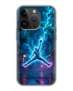 Чохол для iPhone 14 Pro з картинкою «Jordan Gold Jumpman»