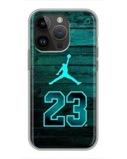 Чохол для iPhone 14 Pro з картинкою «Jordan Cyan 23»