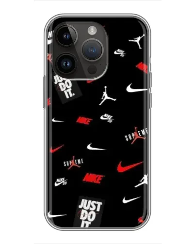 Чохол для iPhone 14 Pro з картинкою «Nike Mix Pattern» Чохол для iPhone 14 Pro з картинкою «Nike Mix Pattern»
